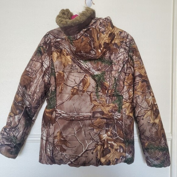 RealTree Extra Camouflage Hooded Puffer Hunting Jacket Women's Medium (3… - Picture 9 of 16